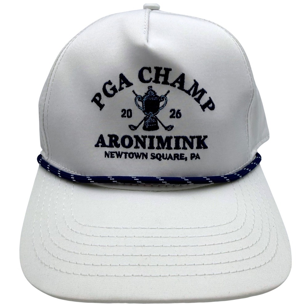 Barstool Golf 2026 PGA Championship Aronimink Trophy Rope Snapback Hat White